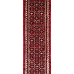 Persian Hosseinabad Hamadan Runner, top view on white background, hand-knotted wool pile. SKU RR 32337.