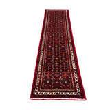 Persian Hosseinabad Hamadan Runner, lengthwise view, hand-knotted wool pile. SKU RR 32337.