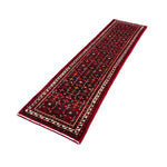 Persian Hosseinabad Hamadan Runner, diagonal full view, hand-knotted wool pile. SKU RR 32337.
