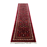 Persian Hosseinabad Hamadan Runner, lengthwise view, hand-knotted wool pile. SKU RR 32337.