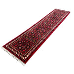 Persian Hosseinabad Hamadan Runner, diagonal full view, hand-knotted wool pile. SKU RR 32337.