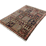 Persian Shalamzar Bakhtiari Rug, diagonal full view, hand-knotted wool with red colouring. SKU RR 32416.