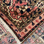 Persian Shalamzar Bakhtiari Rug, folded corner and reverse, hand-knotted wool with red colouring. SKU RR 32416.