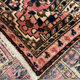 Persian Shalamzar Bakhtiari Rug, folded corner and reverse, hand-knotted wool with red colouring. SKU RR 32416.