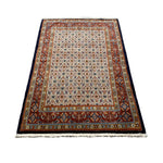 Persian Moud Birjand Rug, lengthwise view, hand-knotted wool with beige colouring. SKU RR 32434.