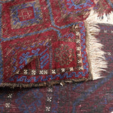 Afghan Baluch Rug | 4' 7" x 7' 11" - Rug the Rock - Medium Rugs | 3' 6' x 4' x 7'