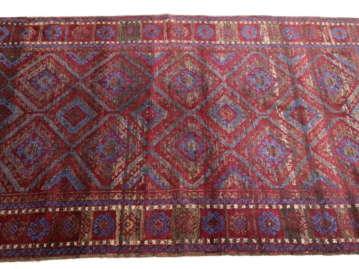Afghan Baluch Rug | 4' 7" x 7' 11" - Rug the Rock - Medium Rugs | 3' 6' x 4' x 7'