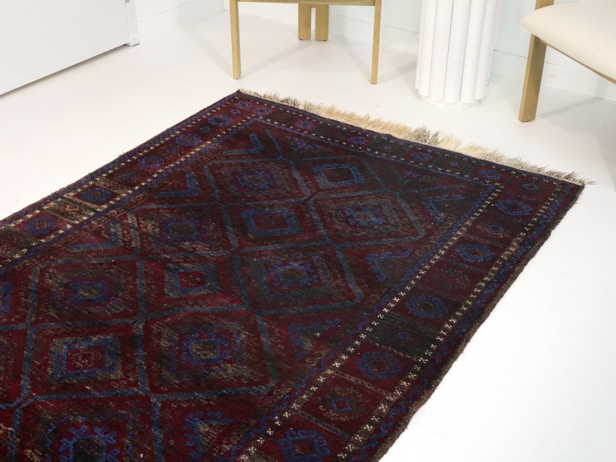 Afghan Baluch Rug | 4' 7" x 7' 11" - Rug the Rock - Medium Rugs | 3' 6' x 4' x 7'