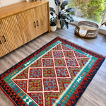 Afghan Chobi Kilim Rug | 4' 3" x 5' 9" - Rug the Rock