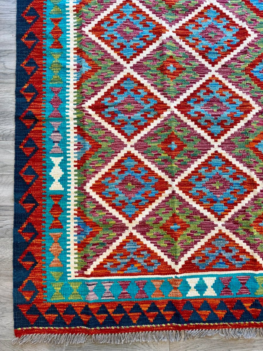 Afghan Chobi Kilim Rug | 4' 3" x 5' 9" - Rug the Rock