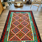 Afghan Chobi Kilim Rug | 4' 3" x 5' 9" - Rug the Rock