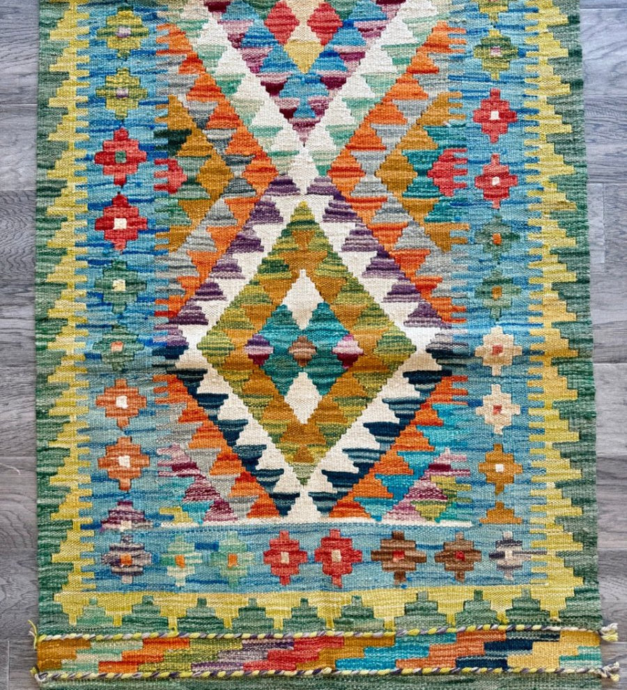 Afghan Chobi Kilim Runner | 2' 6" x 6' 7" - Rug the Rock