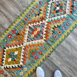 Afghan Chobi Kilim Runner | 2' 6" x 6' 7" - Rug the Rock