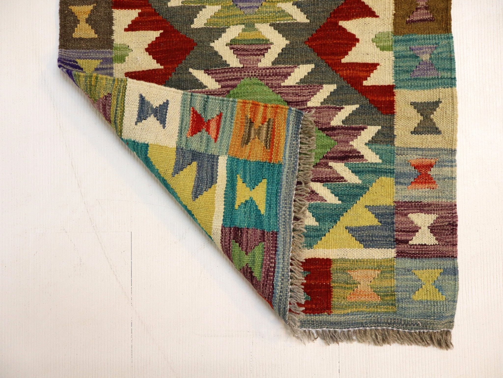 Afghan Maimana Kilim Rug | 1' 11" x 2' 11" - Rug the Rock - available