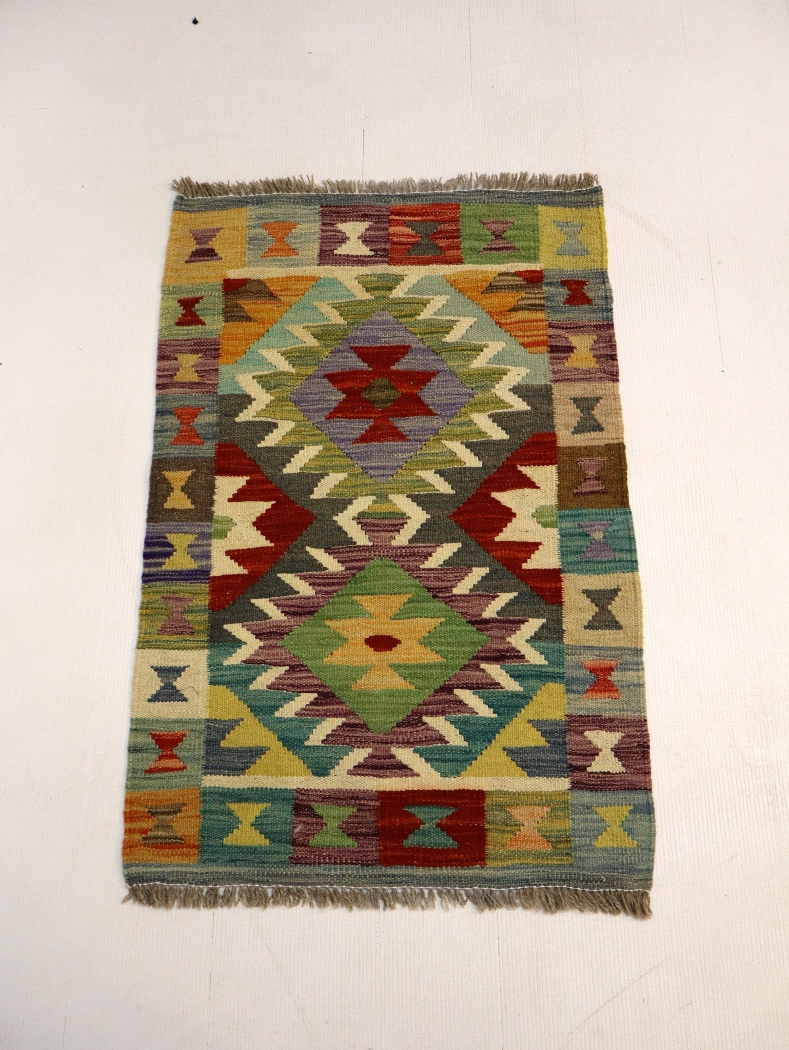 Afghan Maimana Kilim Rug | 1' 11" x 2' 11" - Rug the Rock - available