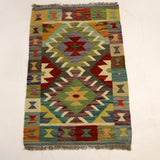 Afghan Maimana Kilim Rug | 1' 11" x 2' 11" - Rug the Rock - available