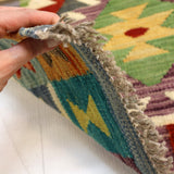 Afghan Maimana Kilim Rug | 1' 11" x 2' 11" - Rug the Rock - available