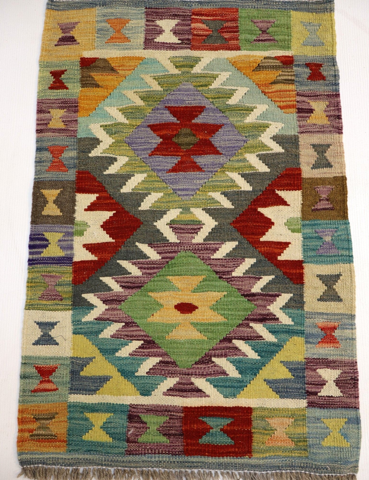 Afghan Maimana Kilim Rug | 1' 11" x 2' 11" - Rug the Rock - available