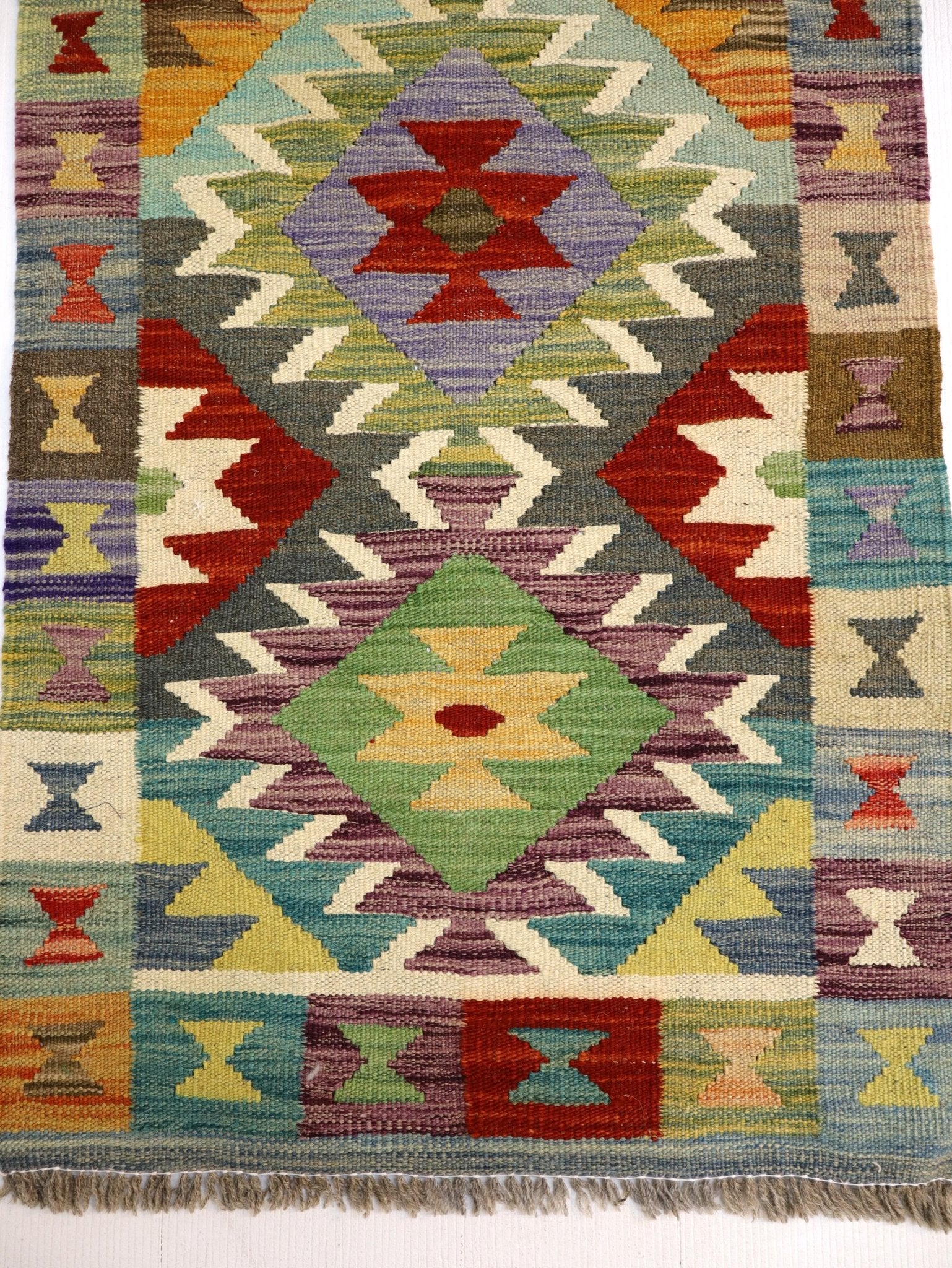 Afghan Maimana Kilim Rug | 1' 11" x 2' 11" - Rug the Rock - available