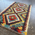 Afghan Maimana Kilim Rug | 2' 1" x 3' 3" - Rug the Rock - available