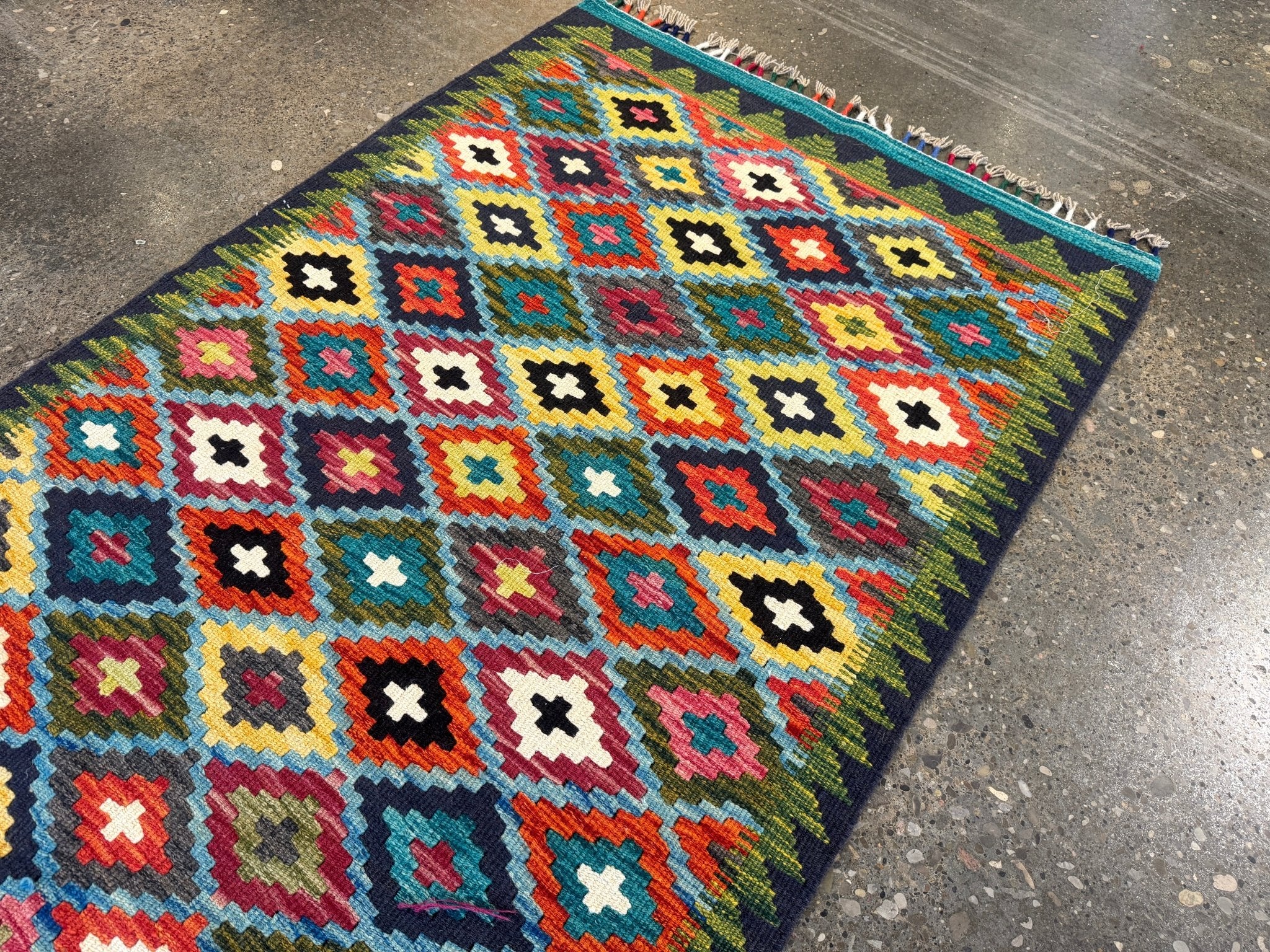 Afghan Maimana Kilim Rug | 2' 10" x 4' 5" - Rug the Rock - available