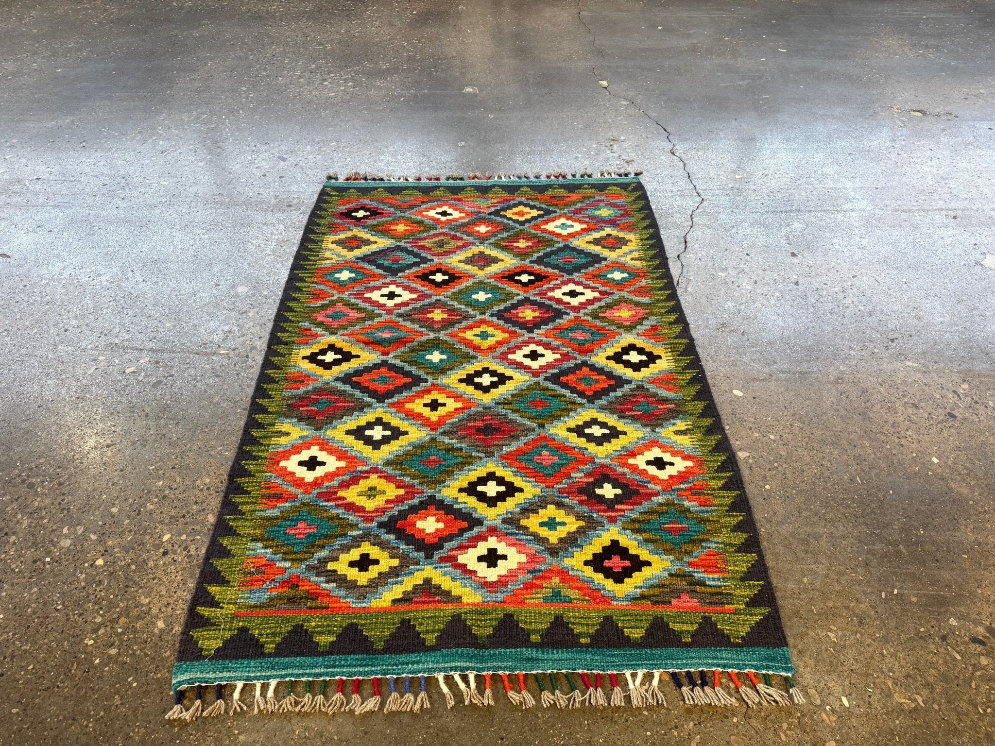 Afghan Maimana Kilim Rug | 2' 10" x 4' 5" - Rug the Rock - available