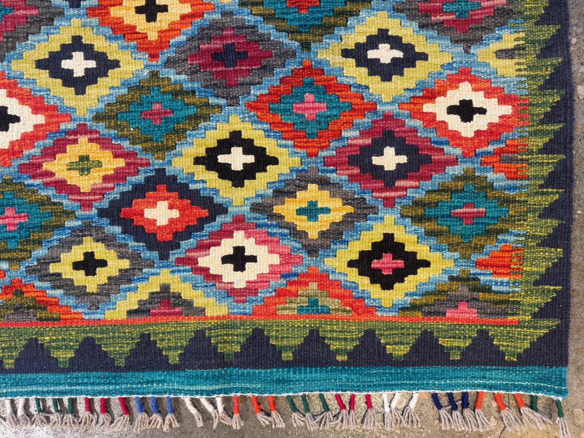 Afghan Maimana Kilim Rug | 2' 10" x 4' 5" - Rug the Rock - available