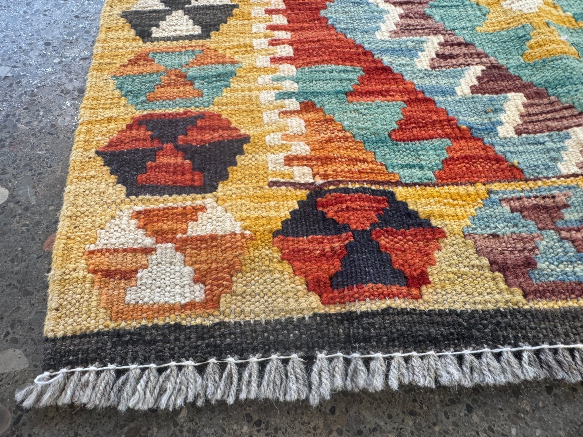 Afghan Maimana Kilim Rug | 2' 2" x 2' 10" - Rug the Rock - available