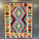 Afghan Maimana Kilim Rug | 2' 2" x 2' 10" - Rug the Rock - available