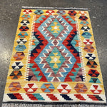 Afghan Maimana Kilim Rug | 2' 2" x 2' 10" - Rug the Rock - available