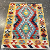 Afghan Maimana Kilim Rug | 2' 2" x 2' 10" - Rug the Rock - available