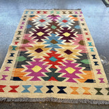 Afghan Maimana Kilim Rug | 2' 8" x 3' 11" - Rug the Rock - available