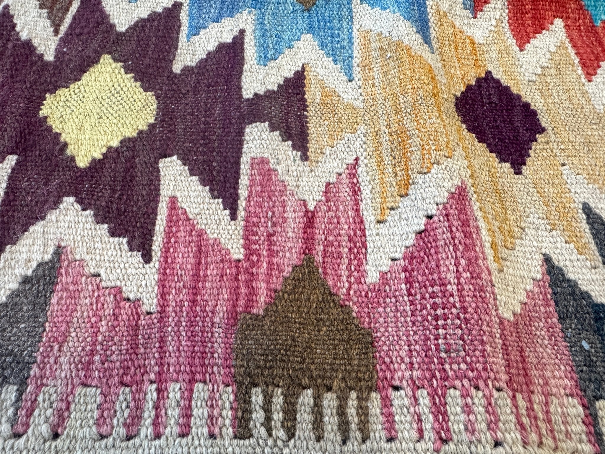 Afghan Maimana Kilim Rug | 2' 8" x 3' 11" - Rug the Rock - available