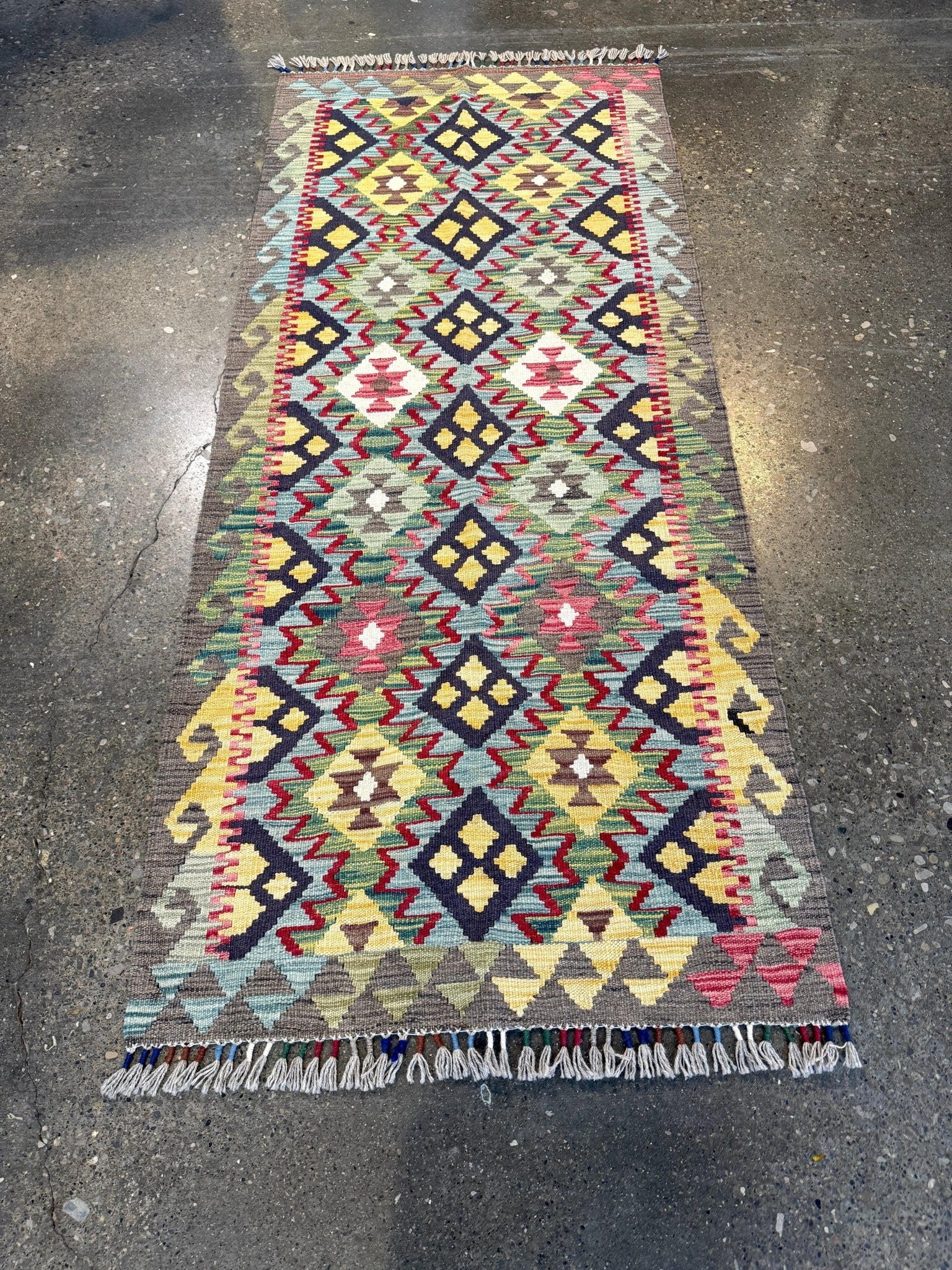 Afghan Maimana Kilim Rug | 2' 8" x 6' 3" - Rug the Rock - available