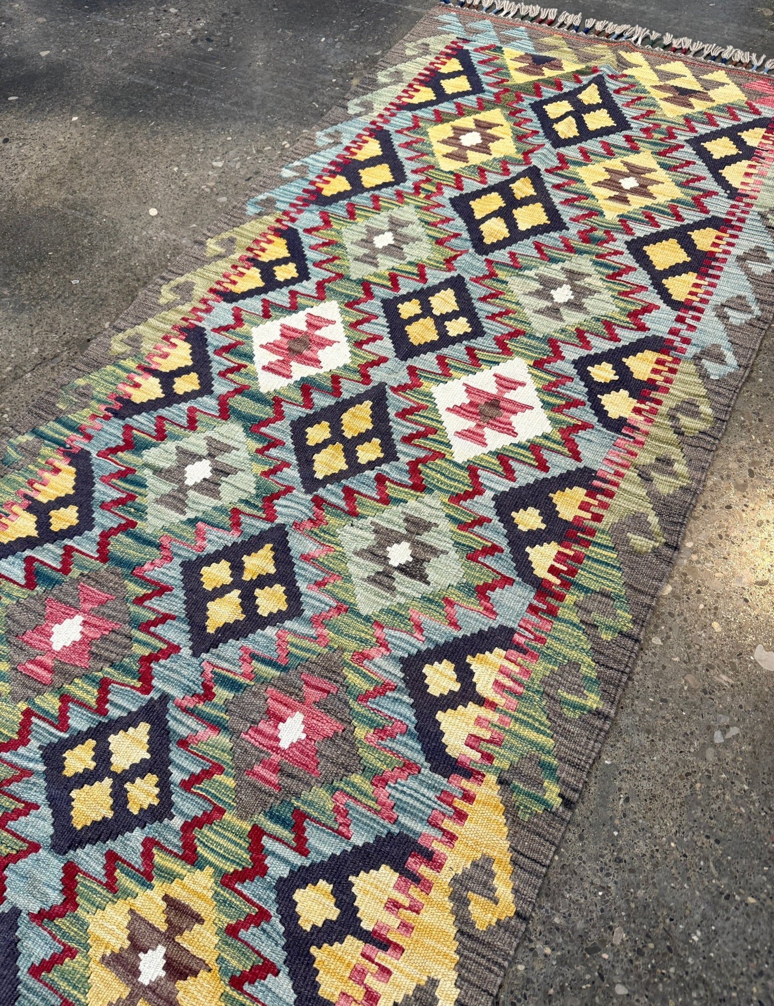 Afghan Maimana Kilim Rug | 2' 8" x 6' 3" - Rug the Rock - available