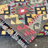 Afghan Maimana Kilim Rug | 2' 8" x 6' 3" - Rug the Rock - available