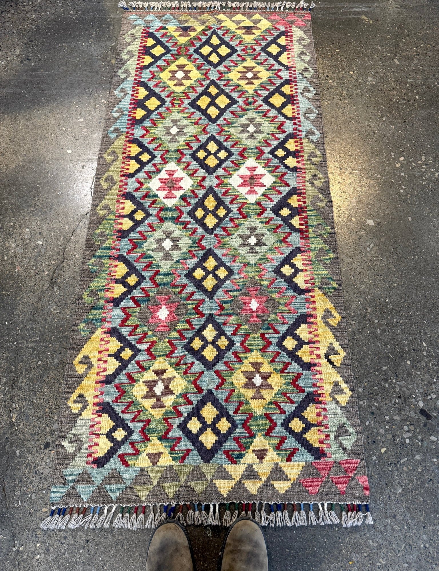Afghan Maimana Kilim Rug | 2' 8" x 6' 3" - Rug the Rock - available