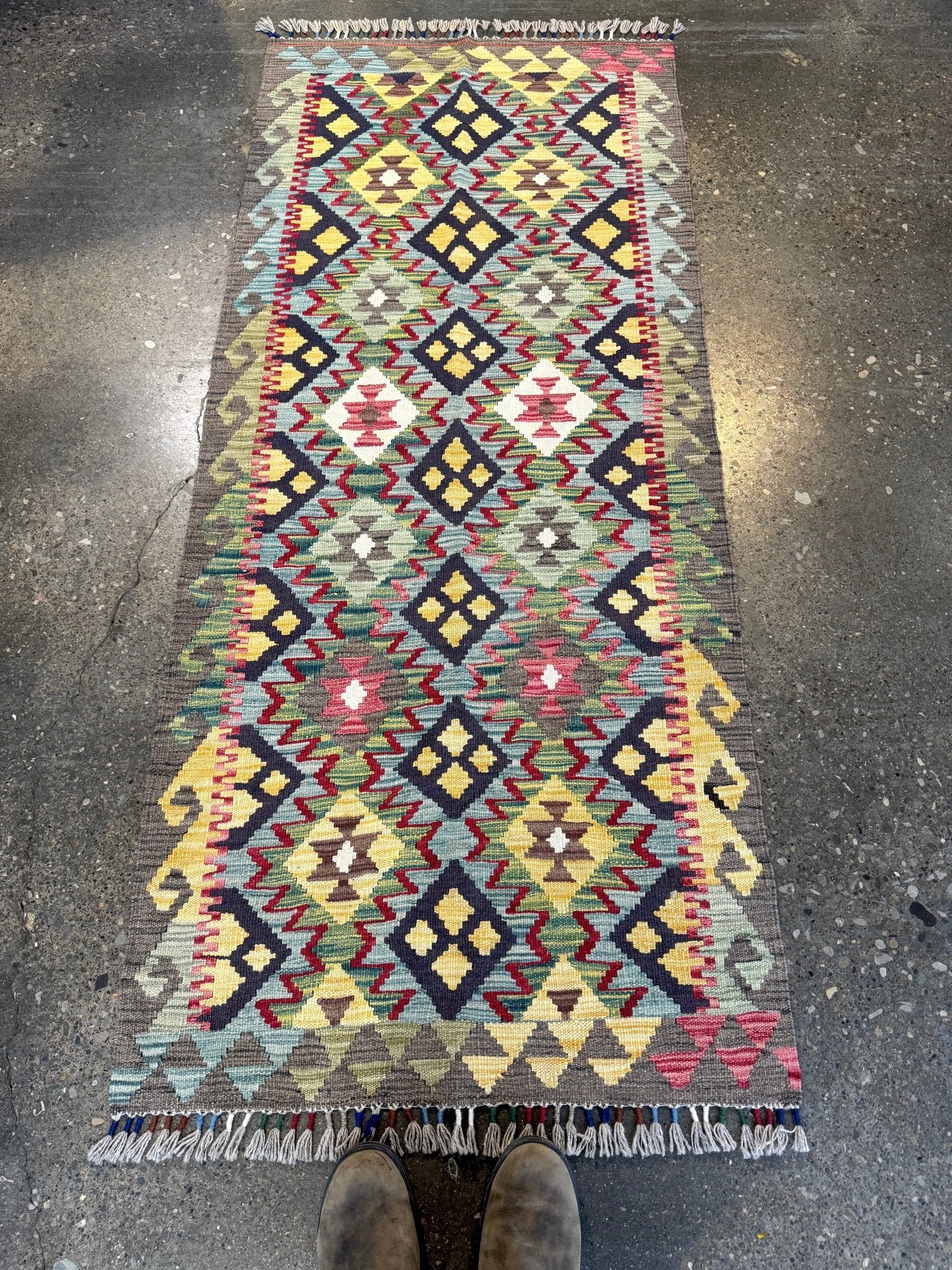 Afghan Maimana Kilim Rug | 2' 8" x 6' 3" - Rug the Rock - available