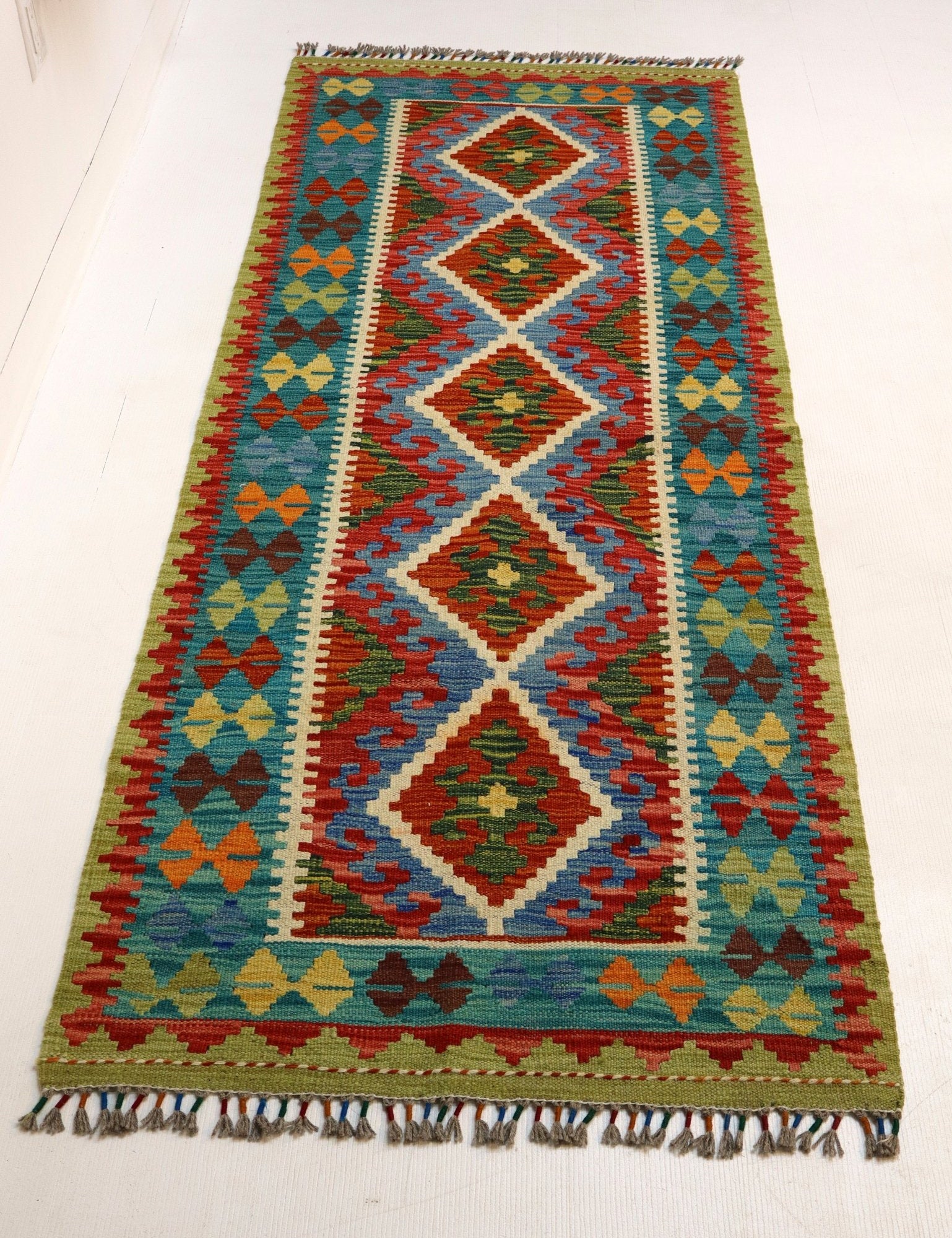Afghan Maimana Kilim Rug | 2' 8" x 6' 8" - Rug the Rock - available
