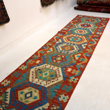Afghan Maimana Kilim Rug | 2' 9" x 10' 2" - Rug the Rock - available
