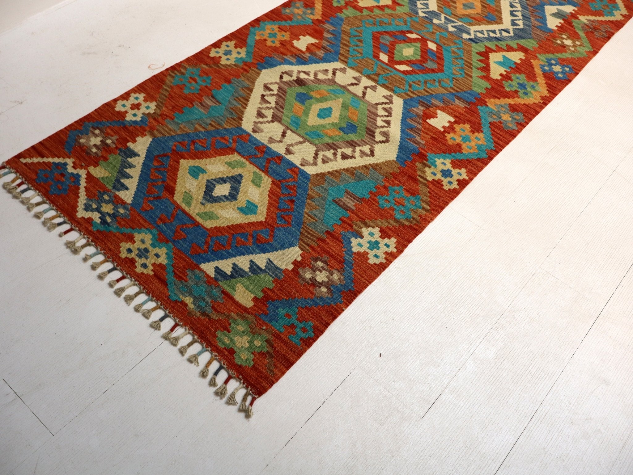 Afghan Maimana Kilim Rug | 2' 9" x 10' 2" - Rug the Rock - available