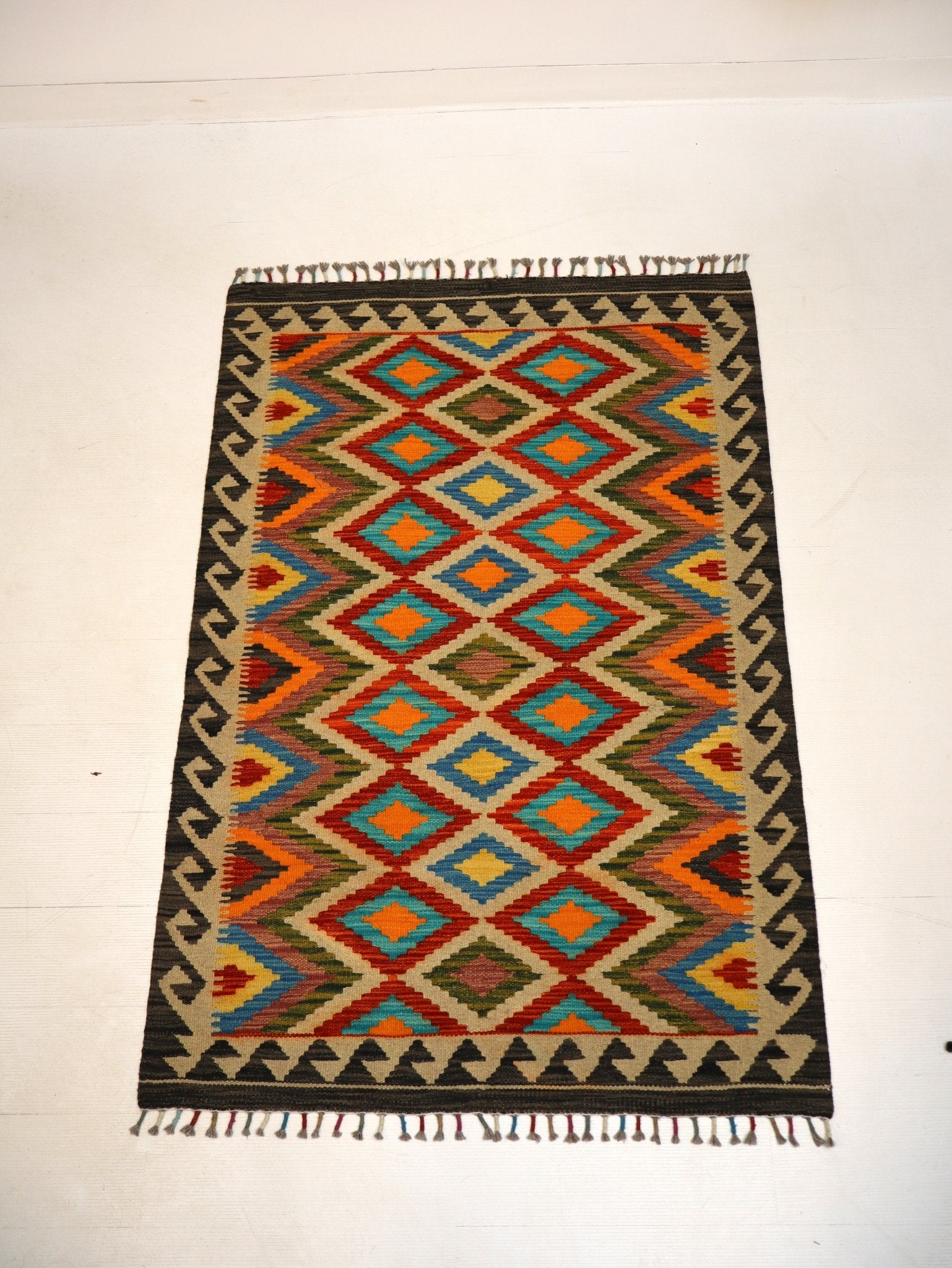 Afghan Maimana Kilim Rug | 3' 4" x 5' - Rug the Rock - available