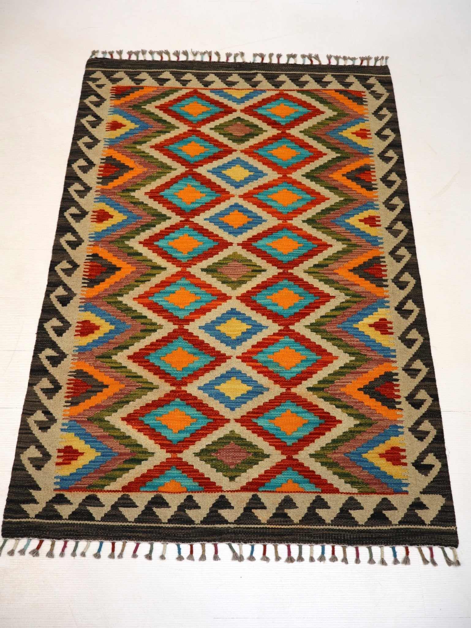Afghan Maimana Kilim Rug | 3' 4" x 5' - Rug the Rock - available
