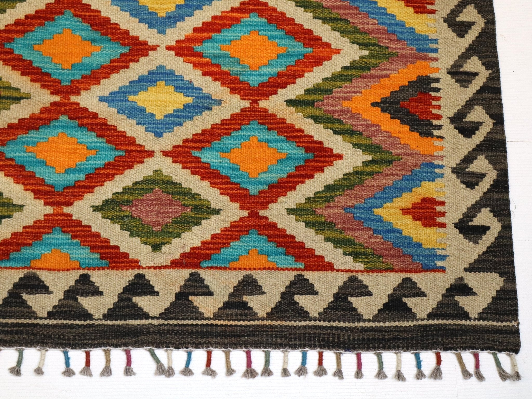 Afghan Maimana Kilim Rug | 3' 4" x 5' - Rug the Rock - available