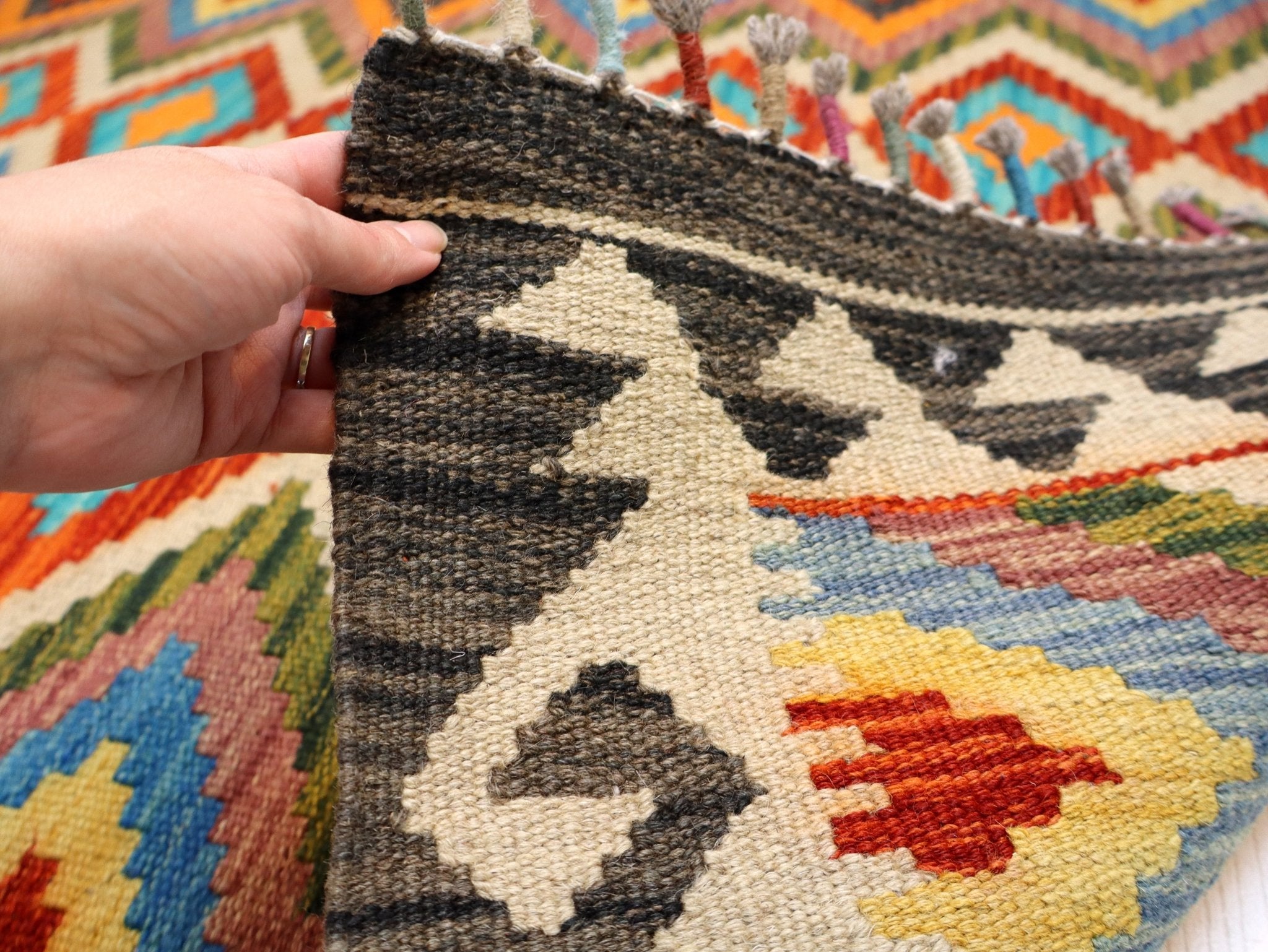 Afghan Maimana Kilim Rug | 3' 4" x 5' - Rug the Rock - available