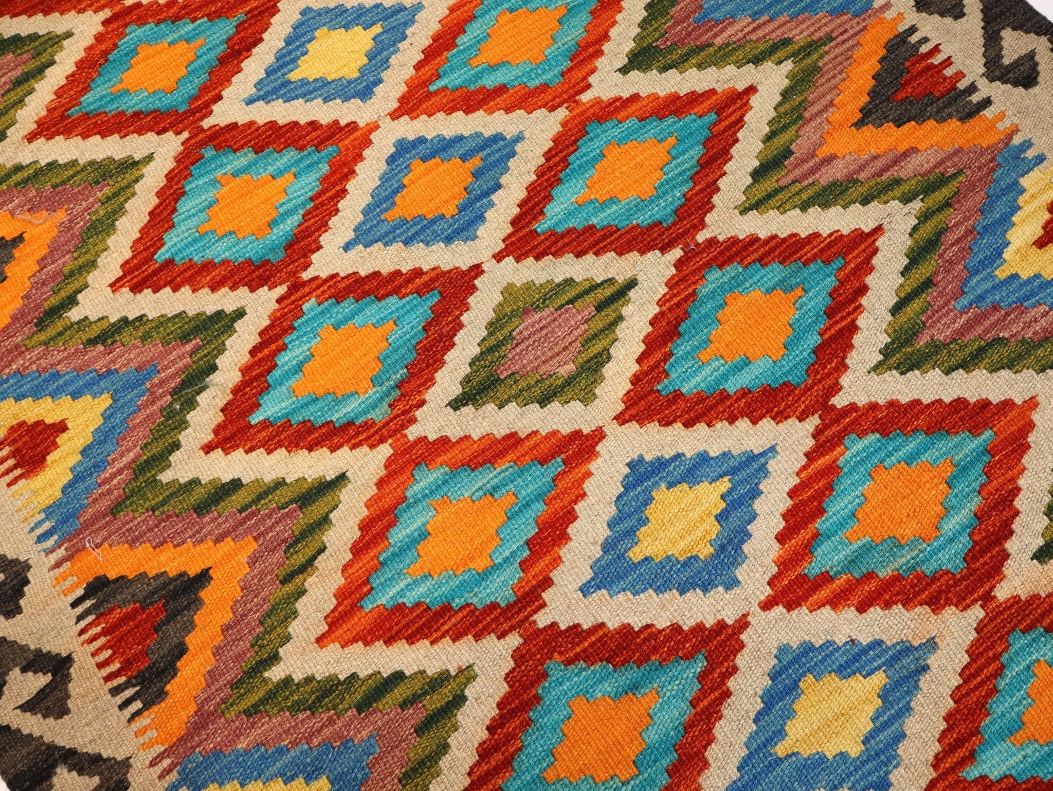 Afghan Maimana Kilim Rug | 3' 4" x 5' - Rug the Rock - available