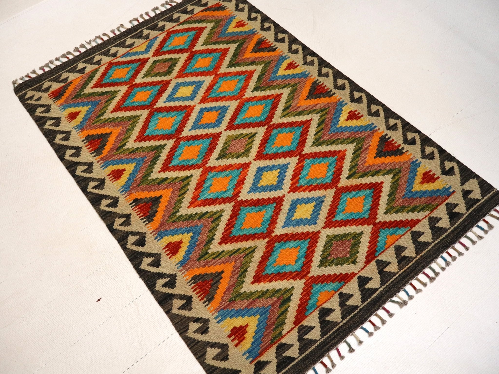 Afghan Maimana Kilim Rug | 3' 4" x 5' - Rug the Rock - available