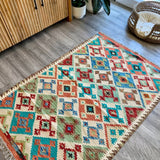 Afghan Maimana Kilim Rug | 3' 5" x 5' 1" - Rug the Rock