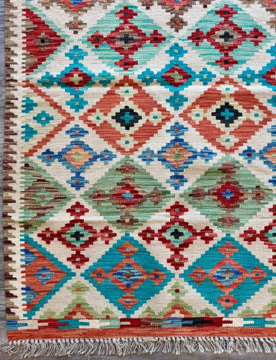 Afghan Maimana Kilim Rug | 3' 5" x 5' 1" - Rug the Rock