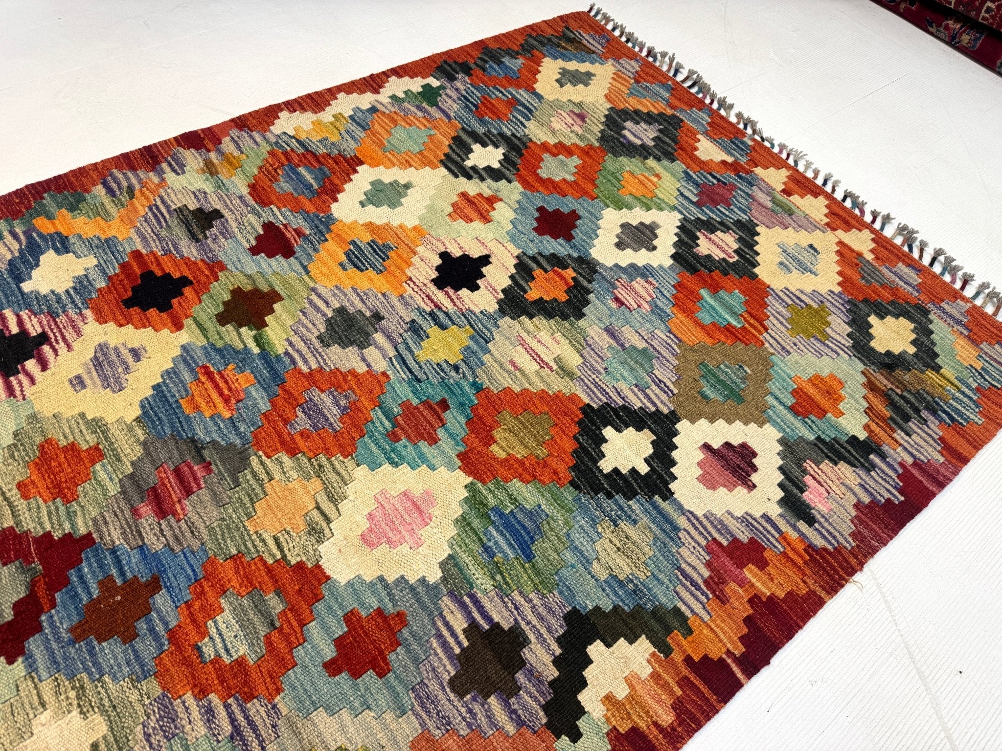 Afghan Maimana Kilim Rug | 3' 5" x 6' 8" - Rug the Rock - available